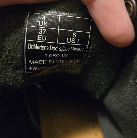 Dr. Martens 1460 W Leather Lace Up Boots Ladies Size 6US USED - Picture 8 of 9